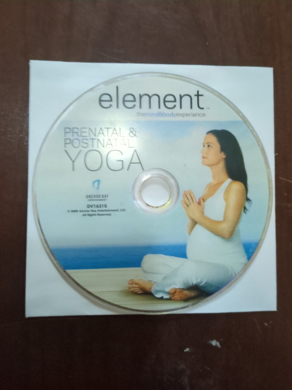 Element Prenatal & Postnatal Yoga Workout DVD 2009 Fitness Pregnancy disc only